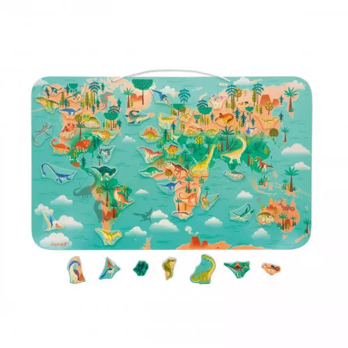 Janod Magnetic Dinosaur World Puzzle 50 pces