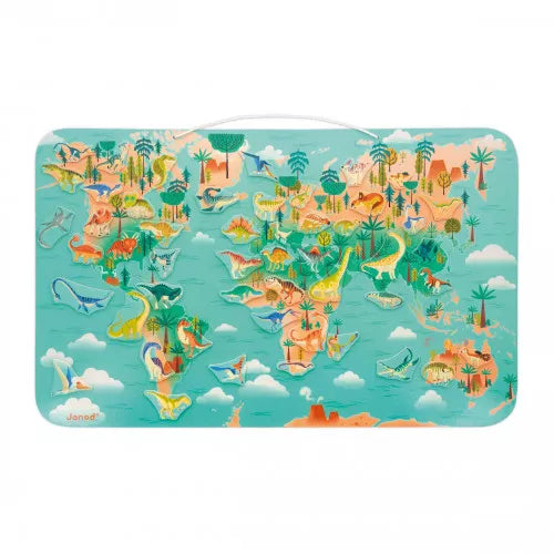 Janod Magnetic Dinosaur World Puzzle 50 pces
