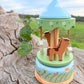 Wooden Farm Carousel Music Box