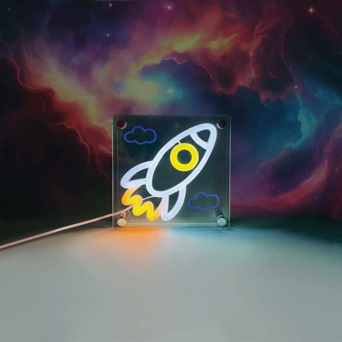 Discovery Zone Acrylic Light - Spaceship