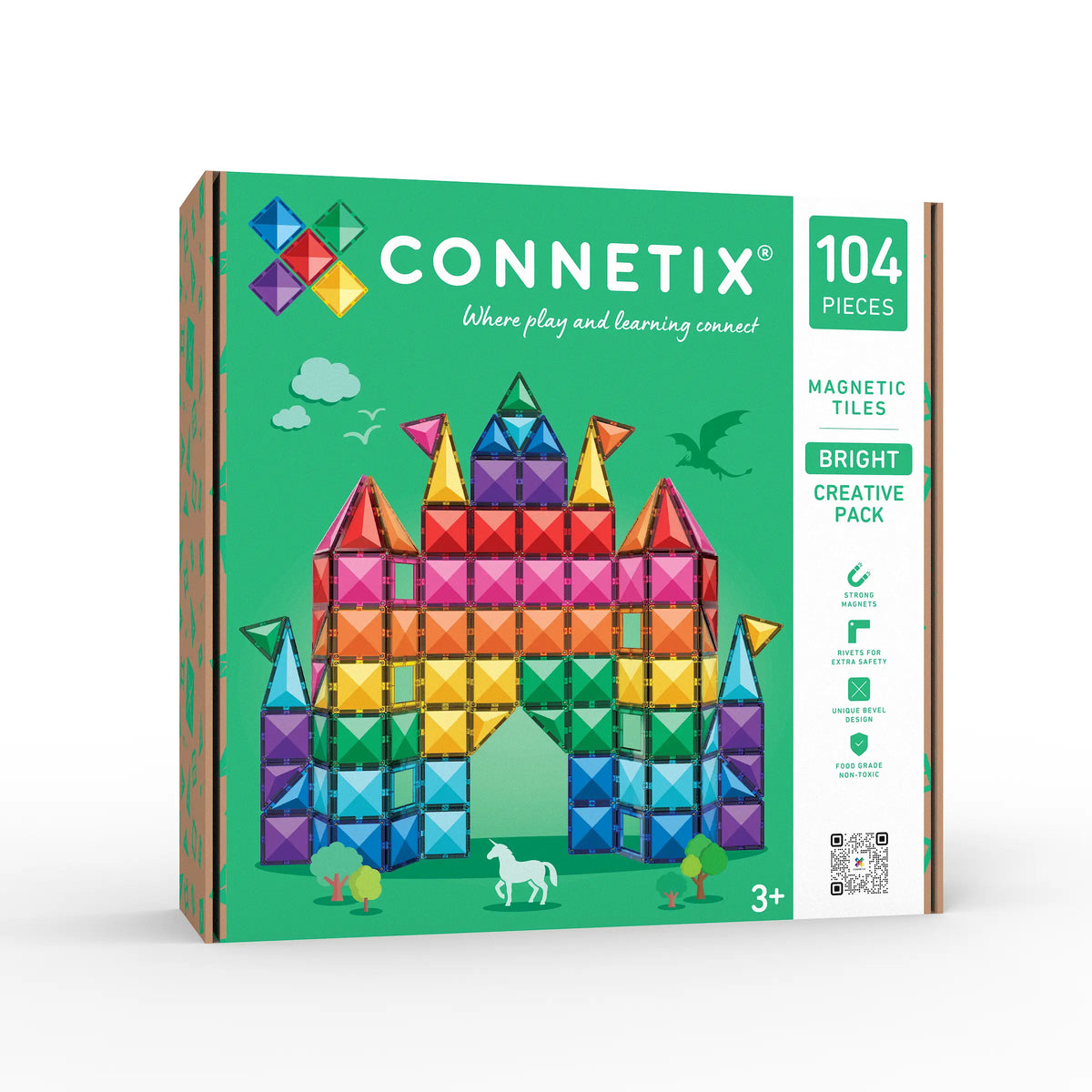 Connetix Bright Creative Pack 104 pc