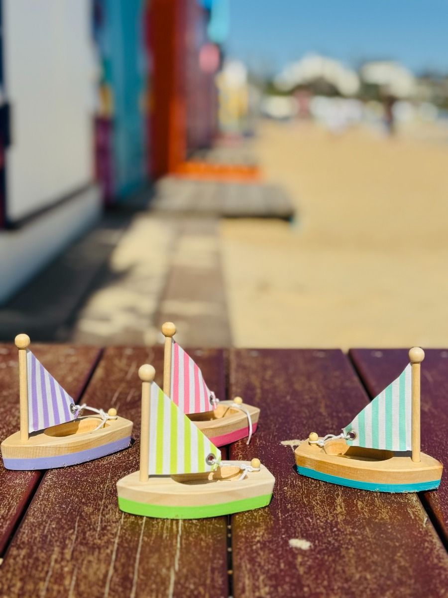 Wooden Toy Sail Boat