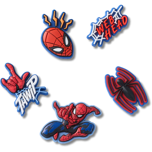 Jibbitz Spiderman 5Pck
