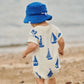 Nature Baby Juno Romper Terry Regatta Print