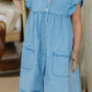 Milky Denim Frill Dress