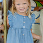 Milky Denim Frill Dress