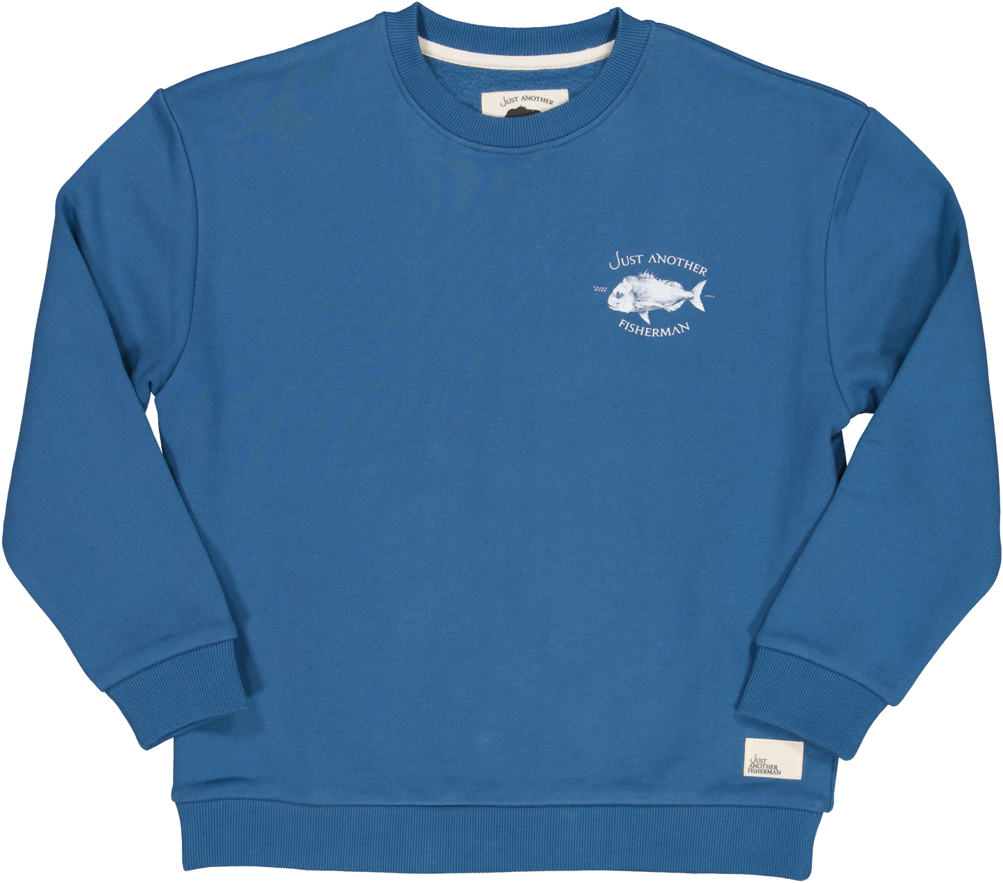 Just Another Fisherman Mini Snapper Logo Crew Salvage Blue