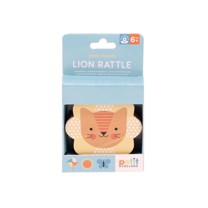 Le Petit Collage Lion Rattle