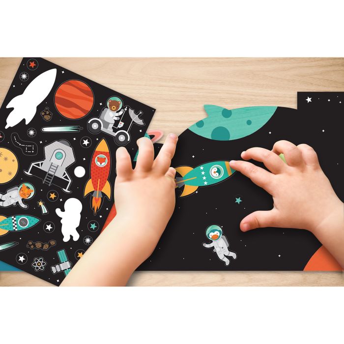 Le Petit Collage Space Discovery Sticker Activity