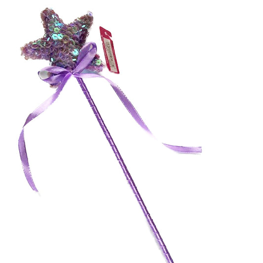 Sequin Puffy Star Wand Lilac