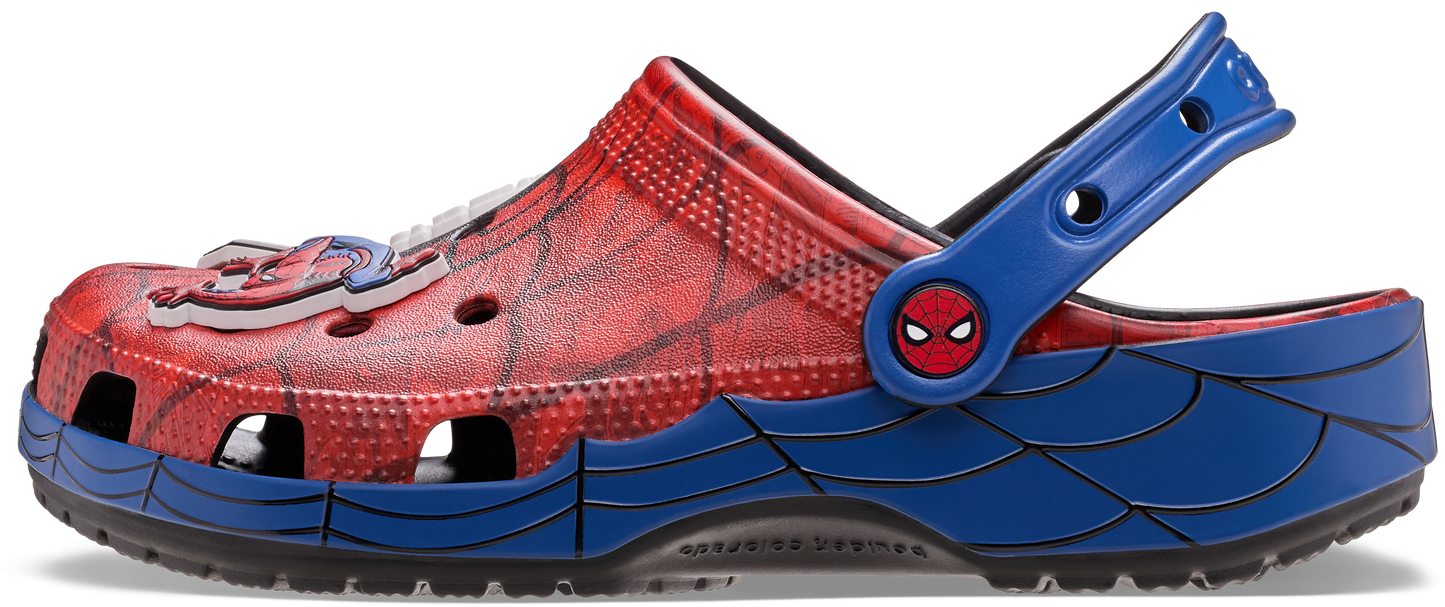 Crocs Classic Clog Toddlers Spiderman Web