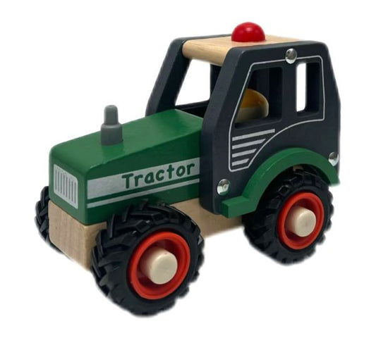 Wooden Green Tractor
