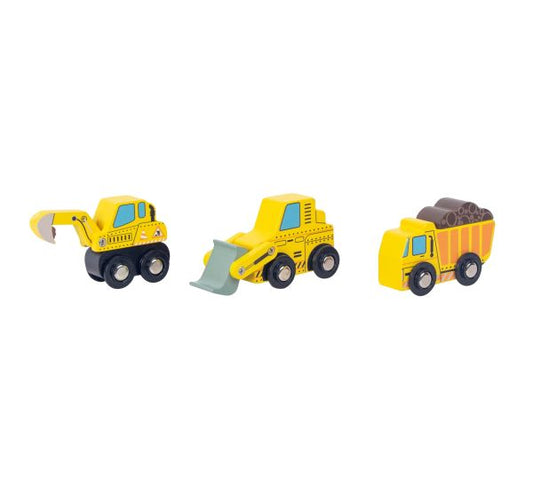 Wooden Construction Truck Set