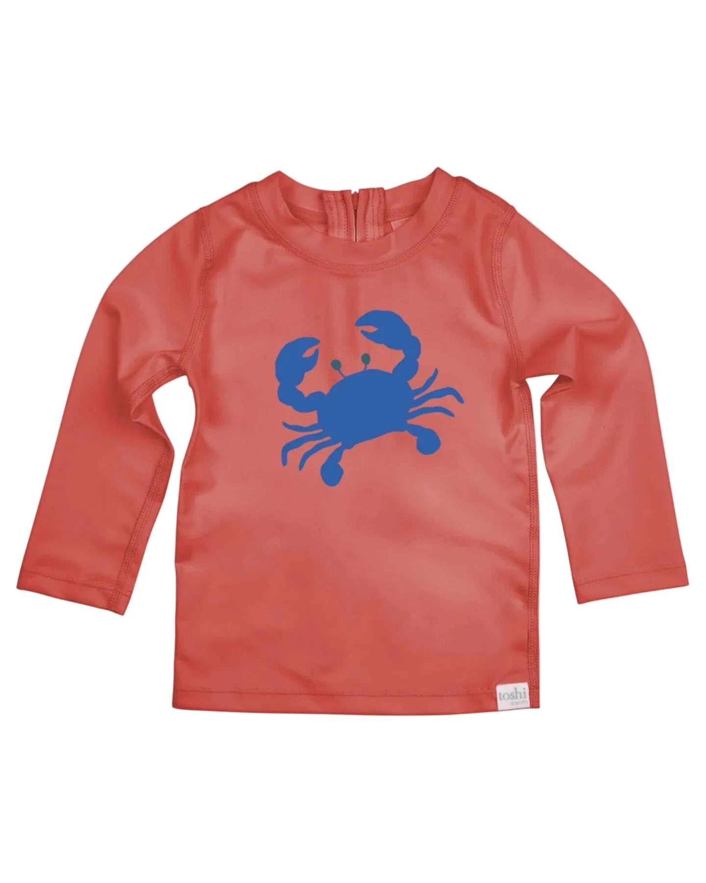 Toshi Boys Swim Long Sleeve Rashie Pirate Mud Crabs