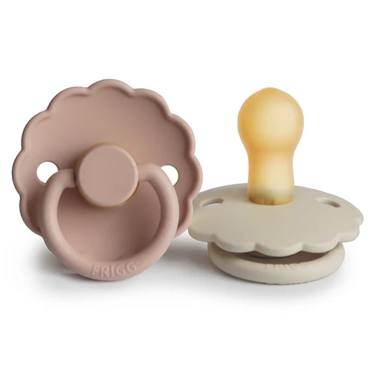FRIGG Daisy Natural Rubber Pacifier Blush | Cream