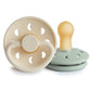 Frigg Moon Phase Natural Rubber Pacifiers Cream | Sage