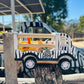 Wooden Pullback Zoo Truck