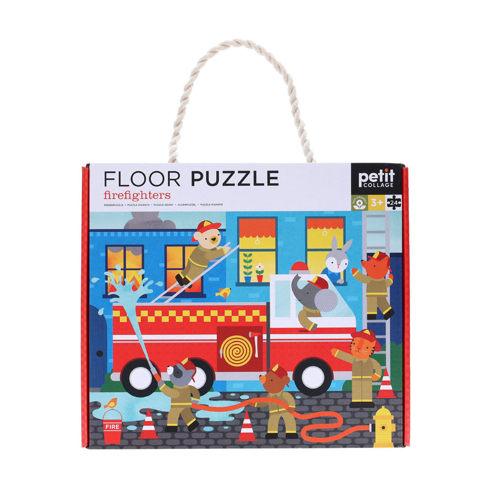 Le Petit Collage Firefighters Floor Puzzle