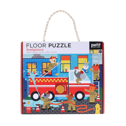 Le Petit Collage Firefighters Floor Puzzle