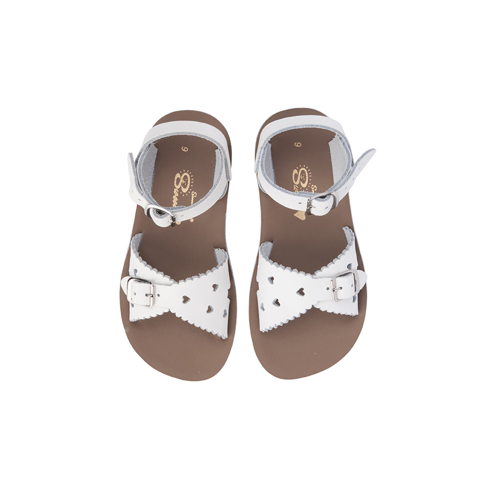 Saltwater Sandal Sun-San Sweetheart White