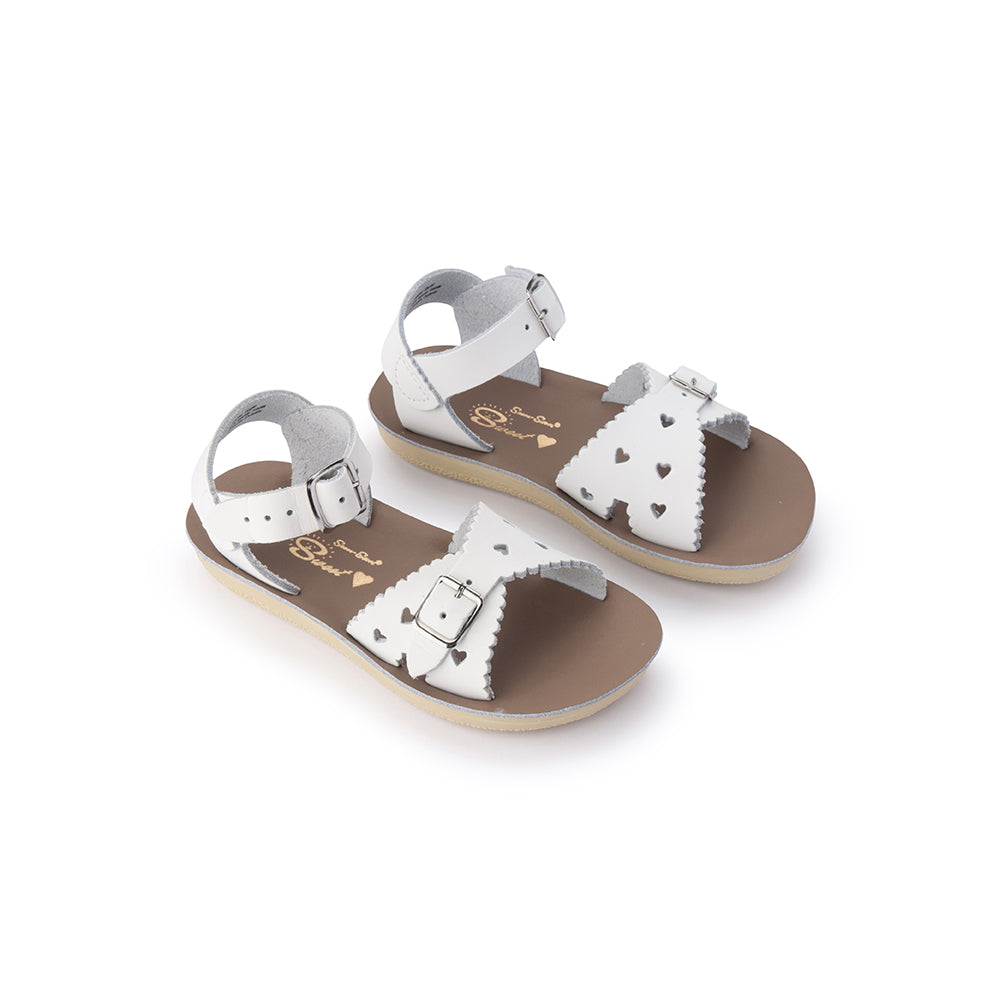 Saltwater Sandal Sun-San Sweetheart White