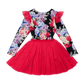 Rock Your Kid Midnight Florals Long Sleeve Circus Dress