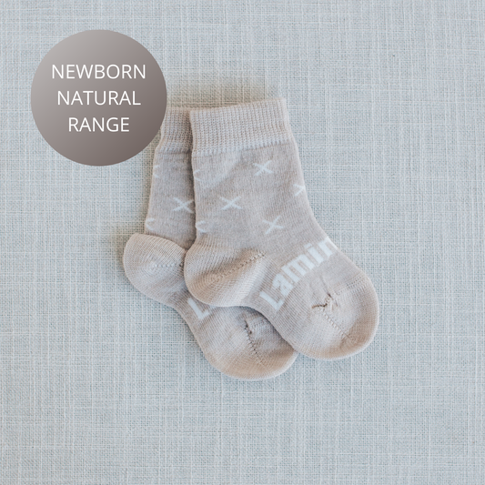 Lamington Baby Merino Crew Socks Ted