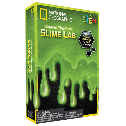 National Geographic Glow in the Dark Slime Lab Green