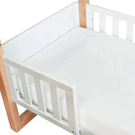 Babyhood Standard Jersey Cotton Fitted Sheet White