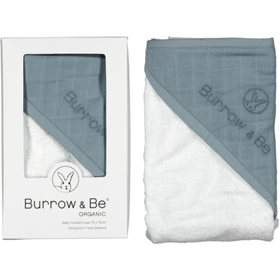 Burrow & Be Baby Hooded Towel Storm