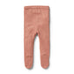 Wilson & Frenchy Knitted Legging with Feet Cream Tan