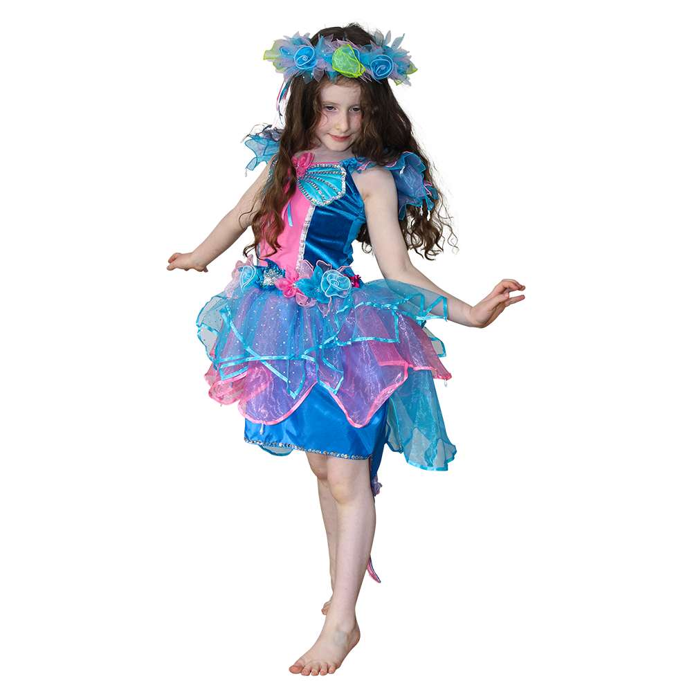 Bloom Mermaid Dress Turquoise