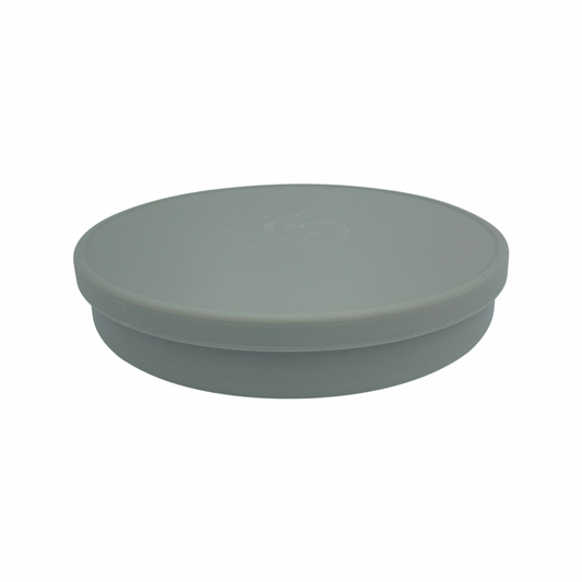 Petite Eats Silicone Plate with Lid Sage