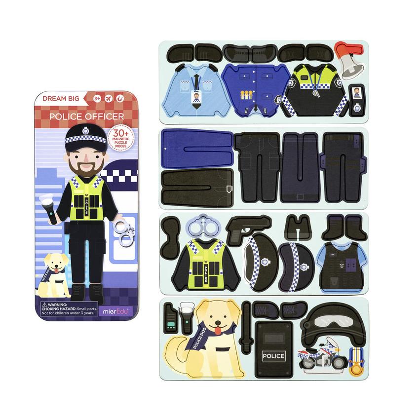 Magnetic Puzzle Box Police Officer