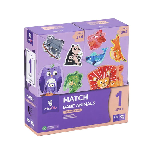 Growth Puzzle Level 1 Match Baby Animals