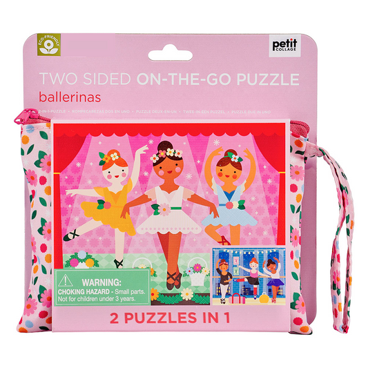 Le Petit Collage Ballerinas Two Sided On the Go Puzzle