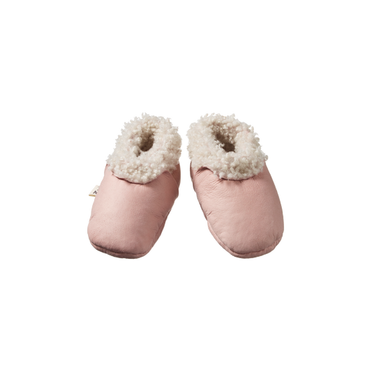 Nature Baby Lambskin Booties Rose Bud