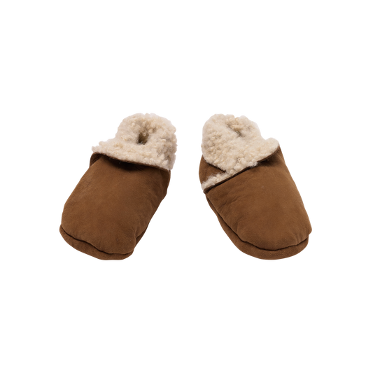 Nature Baby Lambskin Booties Cinnamon