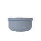 Petite Eats Silicone Bowl with Lid Pewter