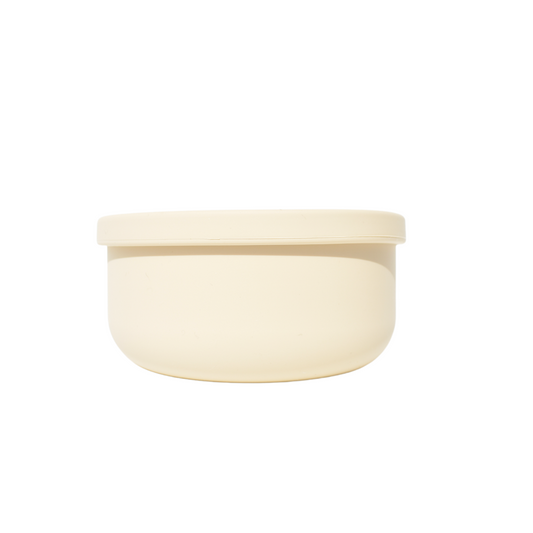 Petite Eats Silicone Bowl with Lid Sand