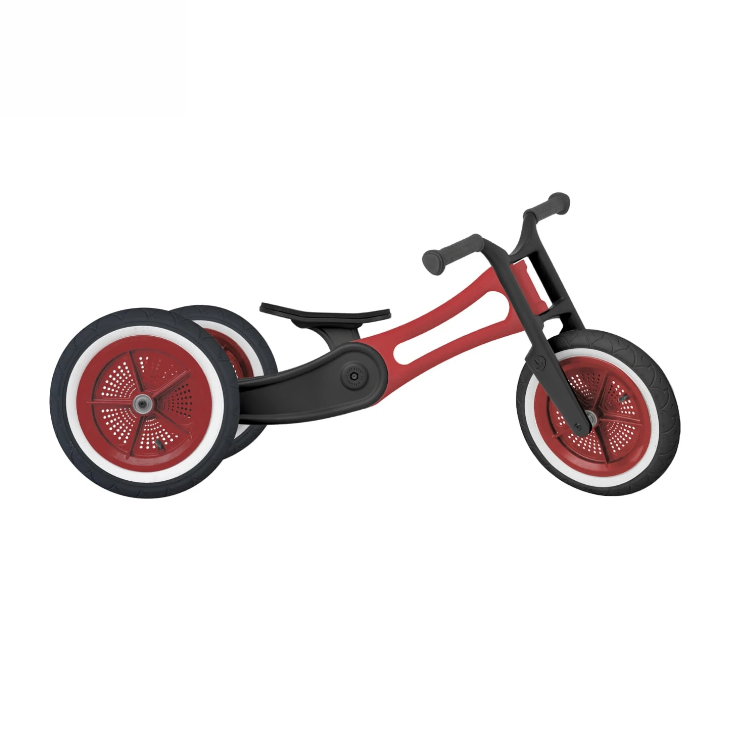 Wishbone Recycled 3-in-1 Balance Bike Red