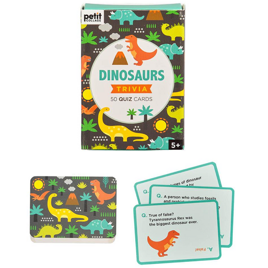 Le Petit Collage Trivia Cards Dinosaurs