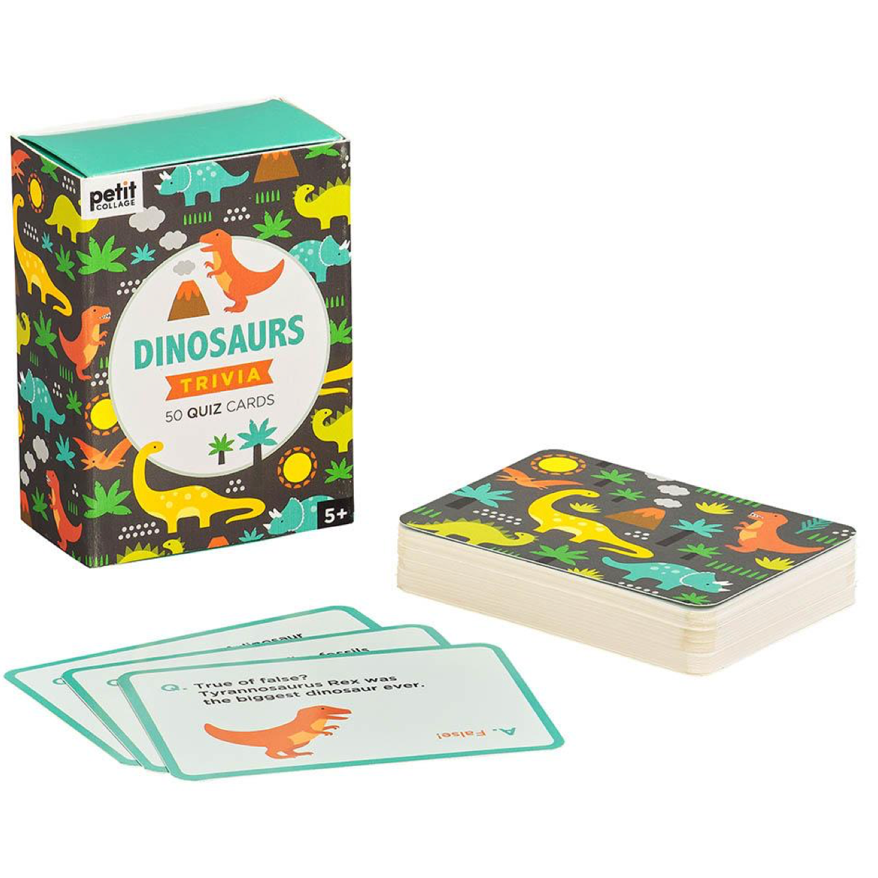 Le Petit Collage Trivia Cards Dinosaurs