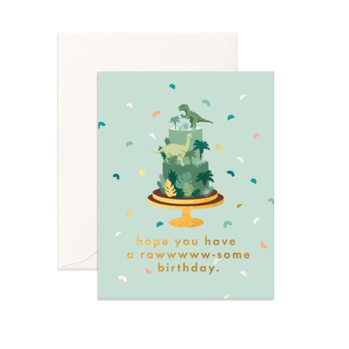 Raw-Some Birthday Greeting Card