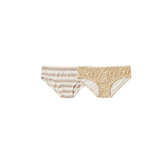Rylee & Cru Underwear Set Marigold | Grey Stripe