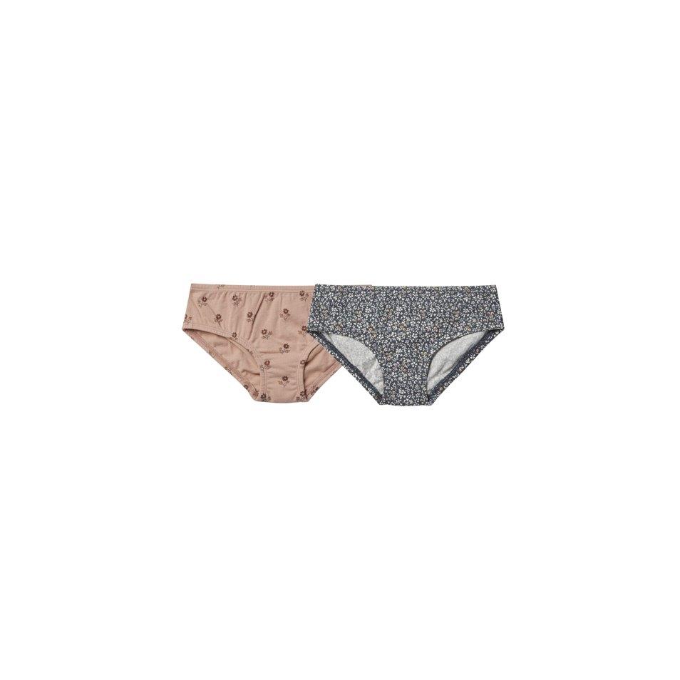 Rylee & Cru Underwear Set | English Rose, Blue Floral