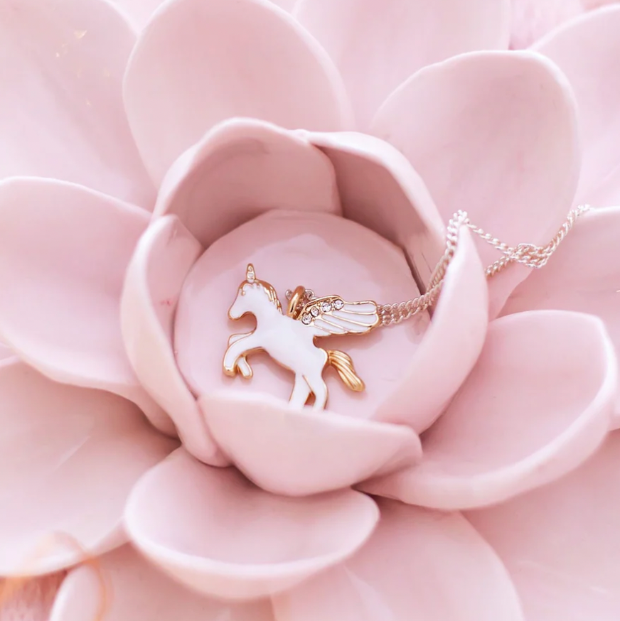 Lauren Hinkley Gold Unicorn Silver Necklace