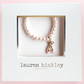 Lauren Hinkley Pink Pearl Ballet Slippers Bracelet
