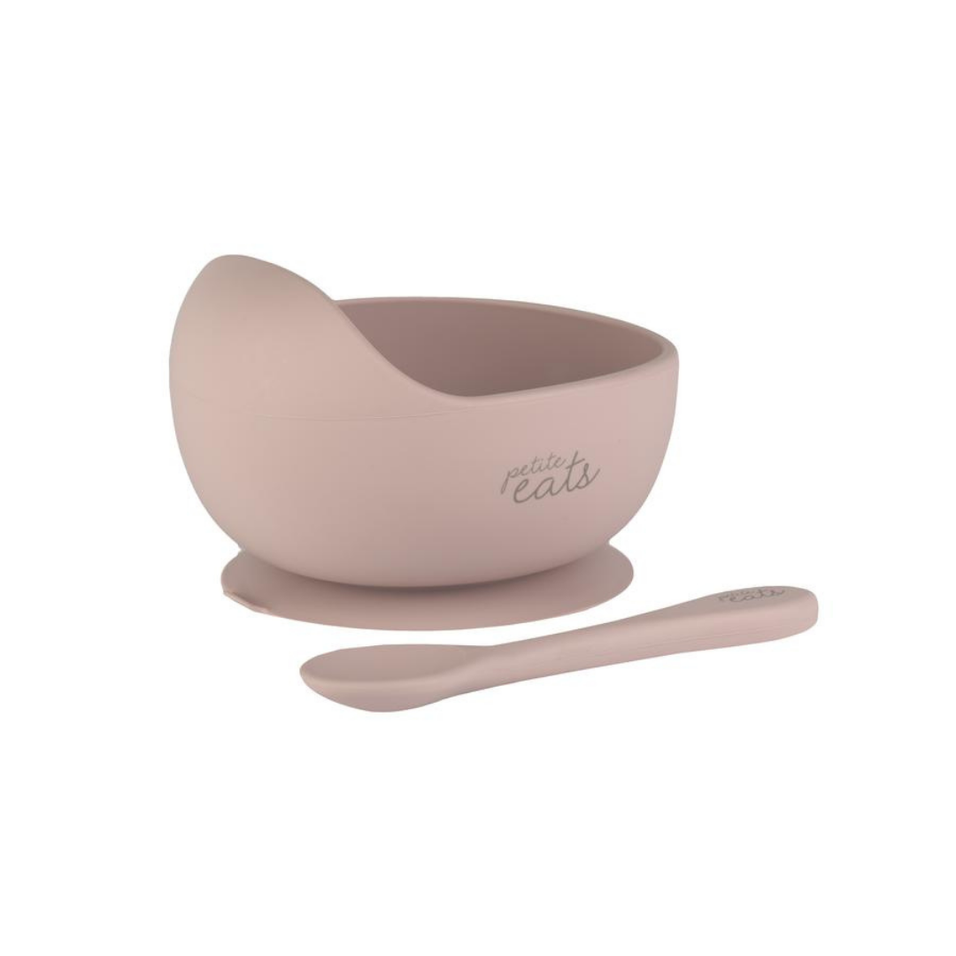 Petite Eats Silicone Bowl and Spoon Lilac