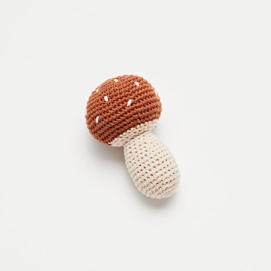 Over the Dandelions Crochet Mushroom Rattle